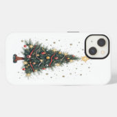 エレガントなクリスマスツリー iPhoneケース (裏面横)