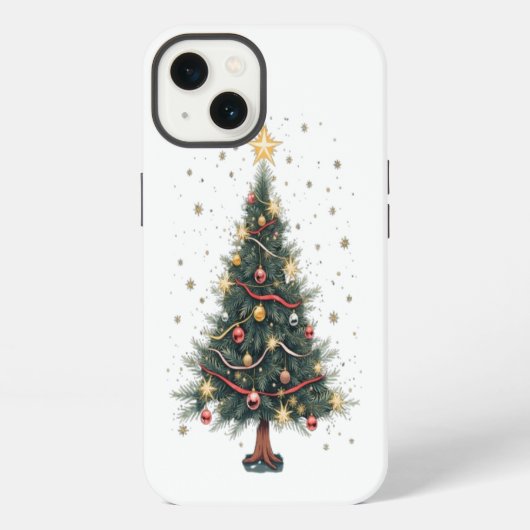 エレガントなクリスマスツリー iPhoneケース (裏面)