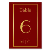 エレガントなクリスマステーブルナンバー テーブルナンバー (裏面)