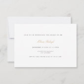 エレガントなクリスマスデコレーション バチェロレッテパーティーカード 招待状 (裏面)