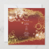 エレガントなクリスマスパーティフォーマル 招待状 (裏面)