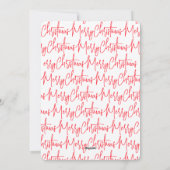 エレガントなクリスマスパーティーの招待状 シーズンカード (裏面)