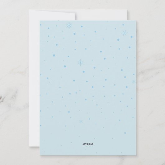 エレガントなクリスマスパーティーの招待状 シーズンカード (裏面)