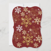 エレガントなクリスマスパーティーの招待状 招待状 (裏面)