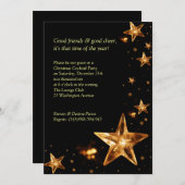 エレガントなクリスマスパーティーの招待状 招待状 (正面/裏面)