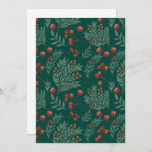 エレガントなクリスマスパーティーの招待状 招待状 (正面/裏面)