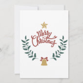 エレガントなクリスマスパーティーの招待状 招待状 (裏面)