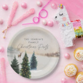 エレガントなクリスマスパーティーの紙皿 ペーパープレート (パーティー)