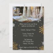 エレガントなクリスマスパーティー 招待状 (正面)