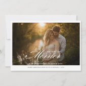 エレガントなクリスマスプレグナンシー写真 シーズンカード (正面)