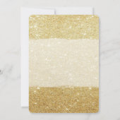 エレガントなクリスマスベル, グリッター, 法人パーティー 招待状 (裏面)