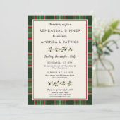 エレガントなクリスマスホリデーウェディングリハーサルディナー 招待状 (スタンド正面)