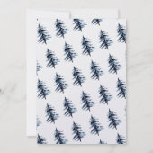 エレガントなクリスマスホリデーカード 招待状 (裏面)