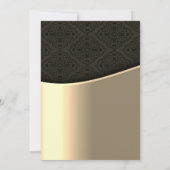 エレガントなクリスマスボール、企業のクリスマスパーティー 招待状 (裏面)