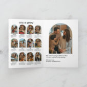 エレガントなクリスマスリボン 年間ベスト 家族 シーズンカード (内部)