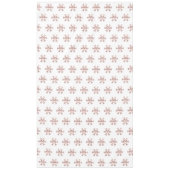 エレガントなクリスマスローズの金ゴールドの雪片パターン テーブルクロス (正面)