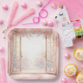 エレガントなクリスマス紙皿 ペーパープレート (パーティー)