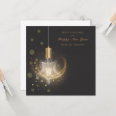 エレガントなクリスマス カード (正面/裏面インサイチュ)