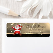 エレガントなクリスマス サンタクロース 偽の金 ラベル (インサイチュ)