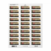 エレガントなクリスマス サンタクロース 偽の金 ラベル (フルシート)