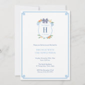 エレガントなクリスマス シトラス クレスト 新婚夫婦のブランチ 招待状 (正面)