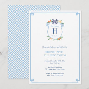 エレガントなクリスマス シトラス クレスト 新婚夫婦のブランチ 招待状