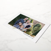 エレガントなクリスマス スクリプト 個人名入り 箔シーズンカード (回転した状態)