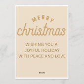 エレガントなクリスマス・セレブレーション招待状 招待状 (裏面)