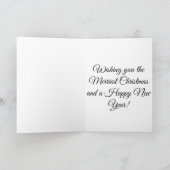 エレガントなクリスマス ヴィクトリアン ノスタルジック トレイン シーズンカード (内部)