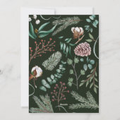 エレガントなクリスマス 現代の写真 松ぼっくり シーズンカード (裏面)