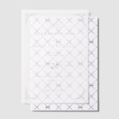 エレガントなクリーム幾何学 ベラム紙招待状 (オフセット (招待状))