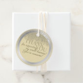 エレガントなクリーム シルバー グレー グリッター レイン エレガント フェイバータグ (インサイチュ)