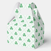 エレガントなクローバーパターン ゲーブル 4.5x2.75x5.5 フェイバーボックス (裏面)