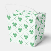エレガントなクローバーパターン テイクアウト 2x2x2.75 フェイバーボックス (裏面サイド)