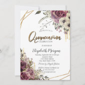 エレガントなグリッターが滴る、華やかなキンチェアパーティー 招待状 (正面)