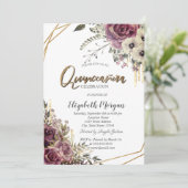 エレガントなグリッターが滴る、華やかなキンチェアパーティー 招待状 (スタンド正面)