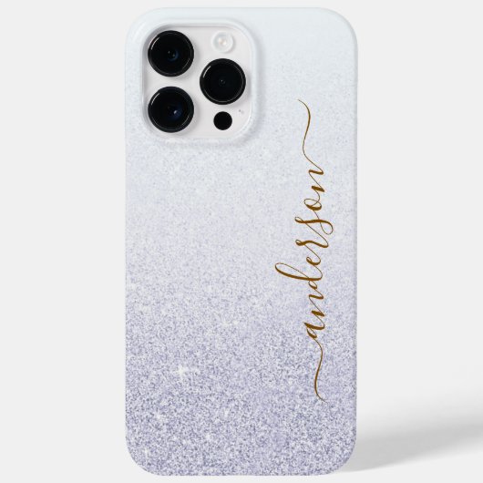 エレガントなグリッターのイニシャル名 Case-Mate iPhoneケース (裏面)