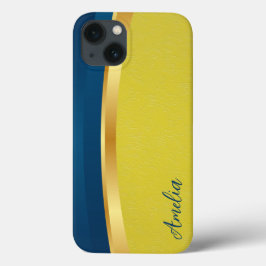 エレガントなグリッターのイニシャル名 iPhone 13ケース