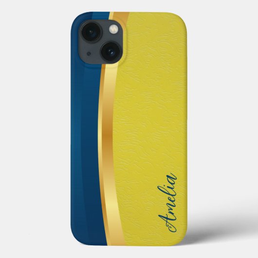 エレガントなグリッターのイニシャル名 Case-Mate iPhoneケース (裏面)