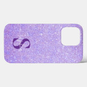 エレガントなグリッターのイニシャル名 Case-Mate iPhoneケース (裏面 (横))