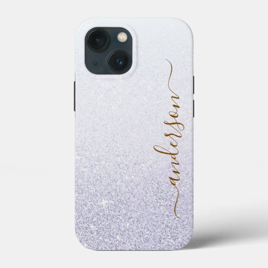 エレガントなグリッターのイニシャル名 Case-Mate iPhoneケース (裏面)