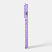 エレガントなグリッターのイニシャル名 iPhoneケース (左側面)