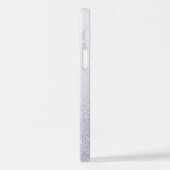 エレガントなグリッターのイニシャル名 iPhoneケース (左側面)