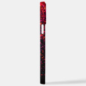 エレガントなグリッターのイニシャル名 iPhoneケース (右側面)