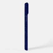 エレガントなグリッターのイニシャル名 iPhoneケース (右側面)