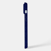 エレガントなグリッターのイニシャル名 iPhoneケース (左側面)