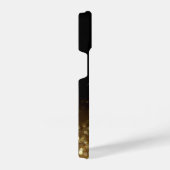 エレガントなグリッターのイニシャル名 iPhoneケース (右側面)