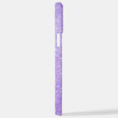 エレガントなグリッターのイニシャル名 iPhoneケース (右側面)