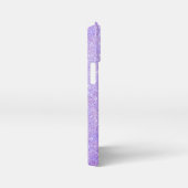 エレガントなグリッターのイニシャル名 iPhoneケース (右側面)