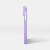 エレガントなグリッターのイニシャル名 iPhoneケース (左側面)